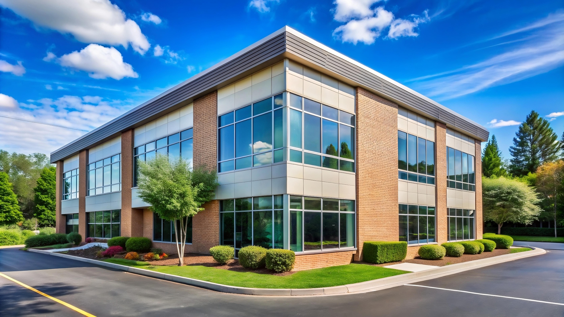 Office building exterior served by Air Tech Solutions